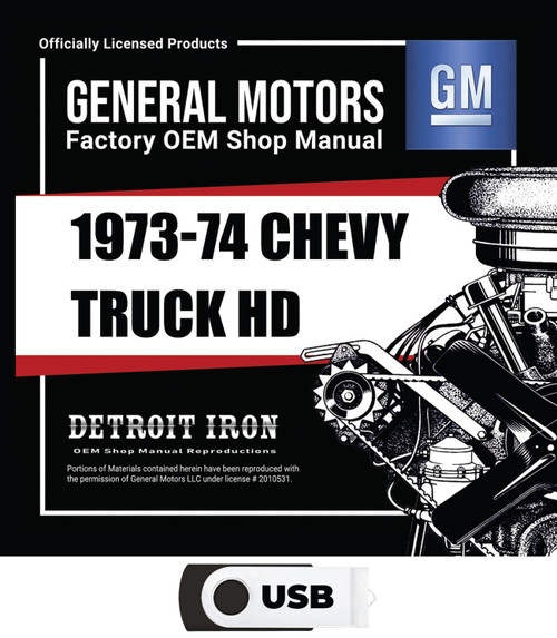 1973-1974 Chevrolet Medium/Heavy Truck Duty Shop Manuals Kit on USB