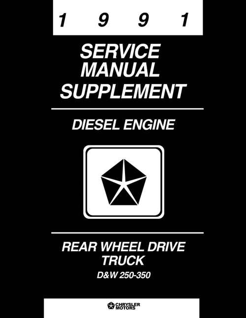1991 Dodge Truck Cummins 5.9 Diesel Engine Service Manual