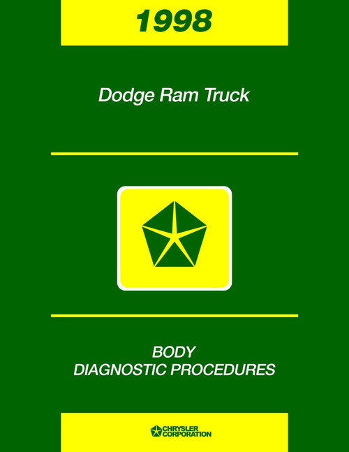 1998 Dodge Ram Truck Body Diagnostic Procedures Manual