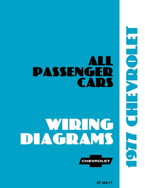 1977 Chevrolet Car Wiring Diagrams - 11x26 inches