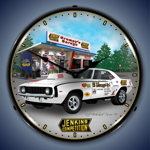 Chevy Camaro Wall Clocks, LED Lighted: 1967-2014