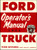 1955 Ford Triple Economy Truck Operator's Manual