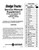 1969 - 1971 Dodge Truck 100-800 Shop Manual