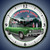 1970 Chevy Monte Carlo Green Wall Clock, LED Lighted, Texaco