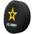 U.S. Army Tire Cover, Size Universal Small - 28.5 inches, Black - Image 2