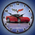 C6 Corvette LED Lighted Clock - Crystal Red