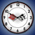 Corvette Flags LED Lighted Clock