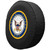U.S. Navy Tire Cover, Size Universal Large - 31 1/4 inches, Black - Image 2