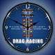Drag Racing Clocks - LED Lighted Wall Clocks / Garage Clocks