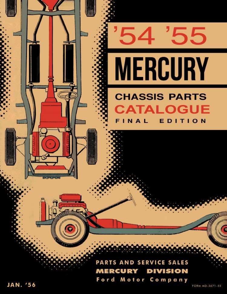 1954 - 1955 Mercury Chassis Parts Catalog