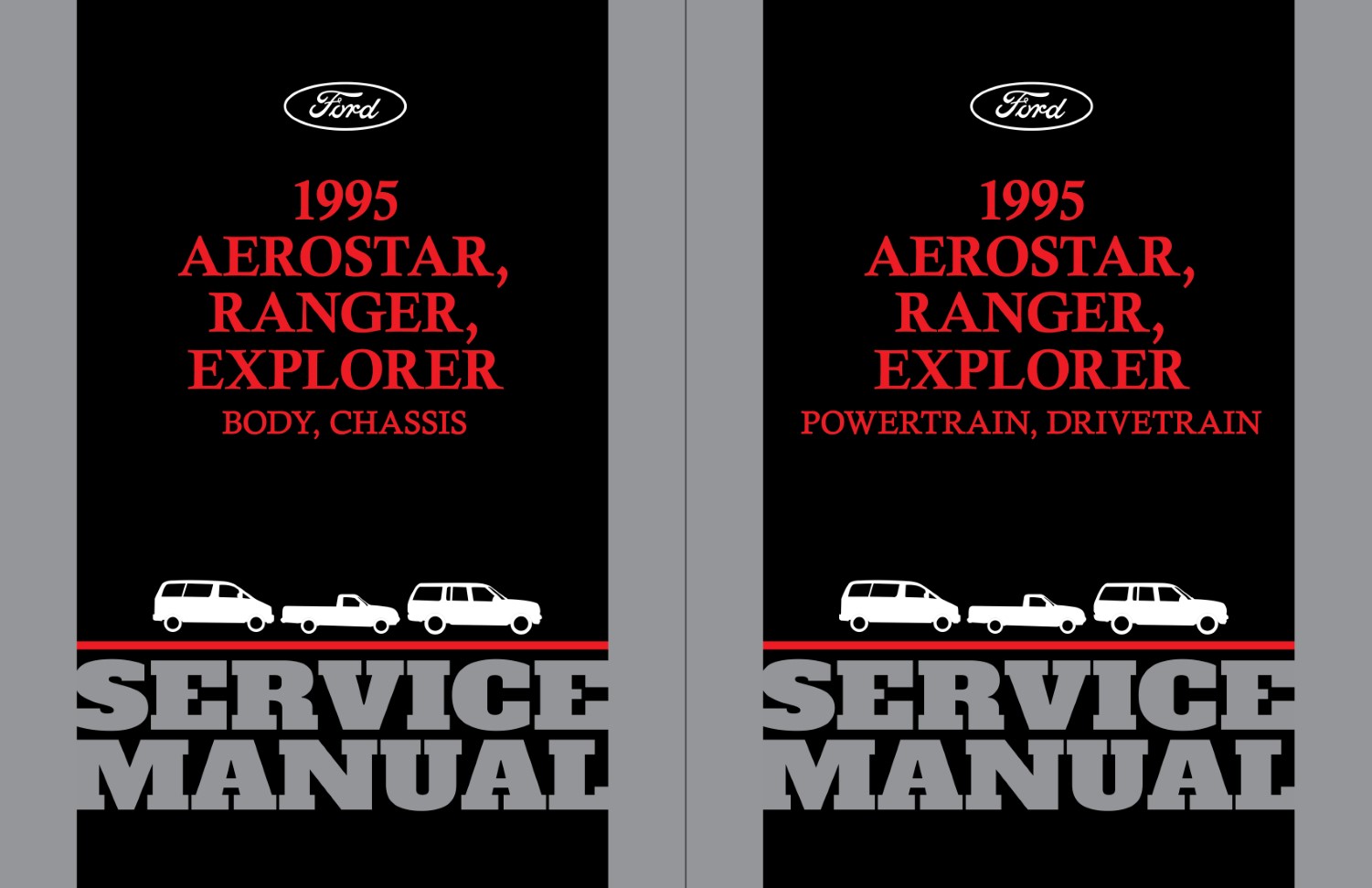 1995 Ford Aerostar, Ranger, Explorer Body Chassis Service Manual