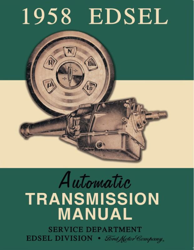 1958 Edsel Transmission Manual - OEM Service / Repair Book