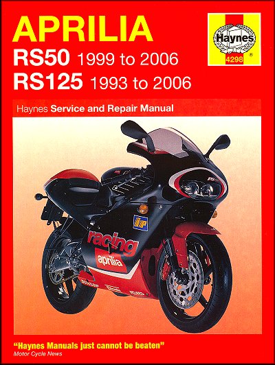 aprilia rs50/rs125 サービスマニュアル Aprilia RS50, RS125 Racing Repair Manual 1993-2006 | Haynes 4298