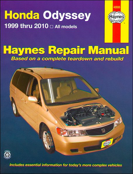 Honda Odyssey Repair Shop Manual 1999-2010 | Haynes 42035