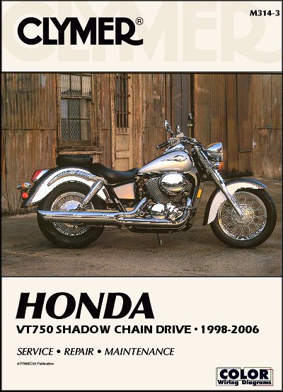 Honda Shadow Chain Drive Repair Manual 1998-2006 - Clymer M314-3