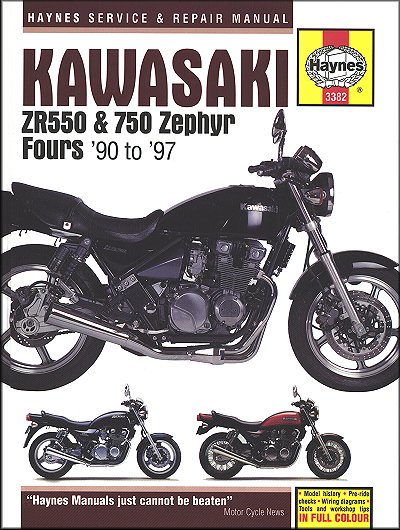 khaiaページ(修正)50本 Kawasaki ZR550, ZR750 Zephyr Repair Manual 1990-1997 | Haynes