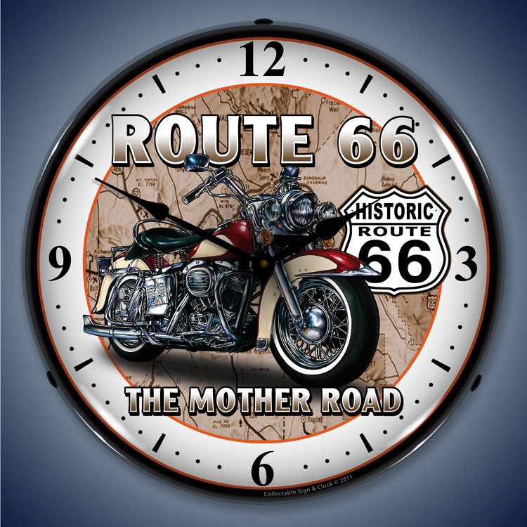 route-66-motorcycle-wall-clock