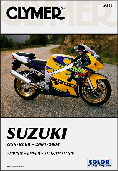 Suzuki GSXR600 Sportbike Repair Manual 2001-2005 - Clymer M264