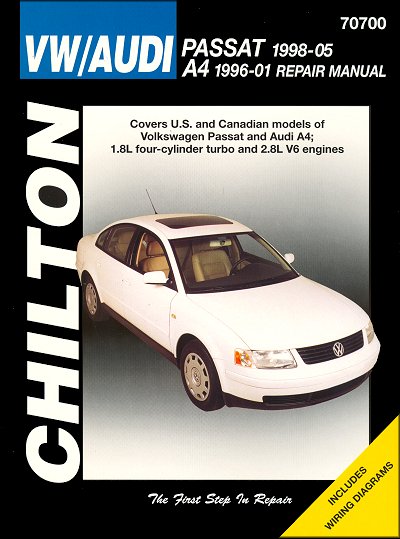 VW Passat, 1996-2001 Audi A4 Repair Manual 1998-2005 | Chilton