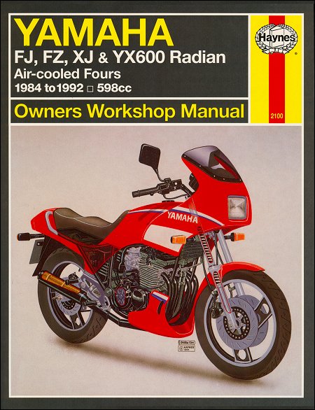 Yamaha FJ600, FZ600, YX600 Radian Repair Manual 1984-1992 | Haynes