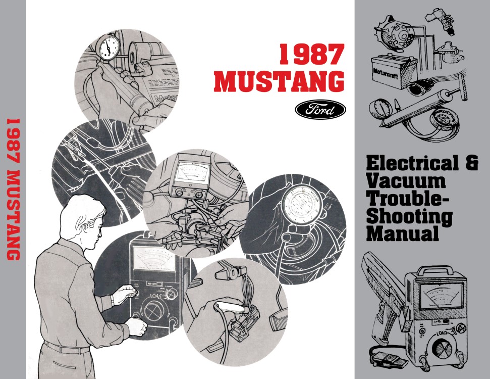 1987 Ford Mustang Electrical Vacuum Troubleshooting Manual - OEM