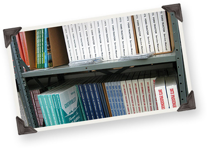 Book Shelf of OEM Service Manuals