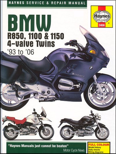 Clymer BMW Motorcycle Repair Manual – R850, R1100, R1150, R1200C (1993-2005)