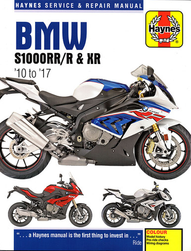 BMW S1000RR / R & XR Repair Manual 2010-2017 | Haynes M6400