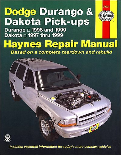 Dodge Durango, Dakota 1997-1999 Repair Manual Haynes 30021