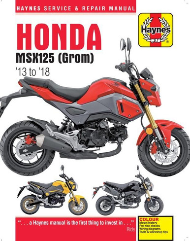 Honda MSX125 Grom Repair Manual 2013-2018 | Haynes M6426