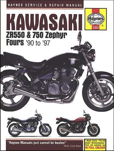 Kawasaki ZR550, ZR750 Zephyr Repair Manual 1990-1997 | Haynes