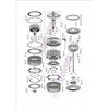 Secondary pulley Support Bearing