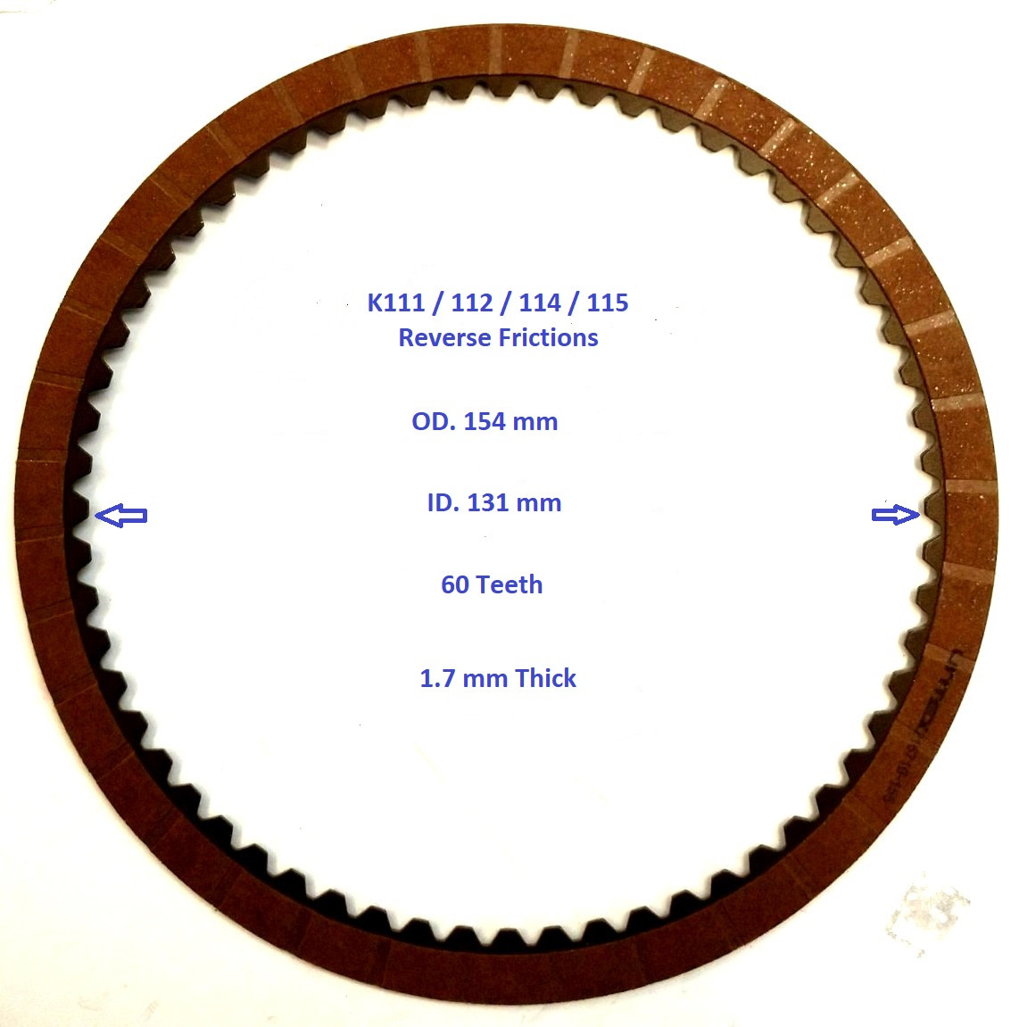 Toyota K111>115  Reverse  Friction Disc