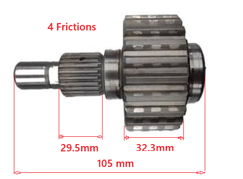 Nissan Hybrid Generator Clutch Input Shaft