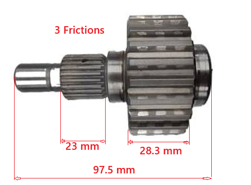 Generator Clutch Input Shaft  Nissan Hybrid