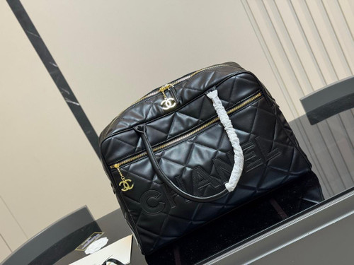 Black maxi bowling bag / HQM 
