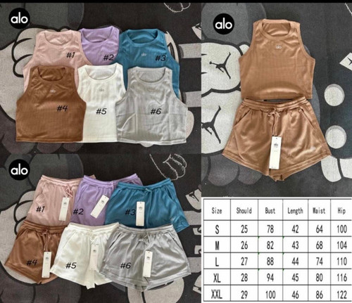 A cropped top & short set