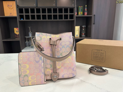 Rainbow Rowan bucket bag - HQM