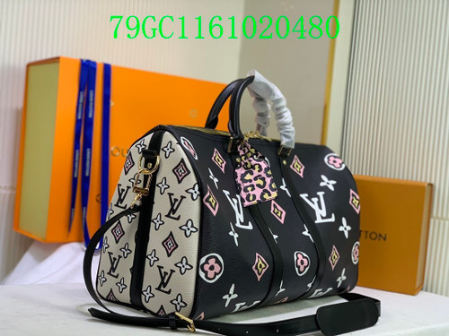 Duffel sale - Pink black white mono 45