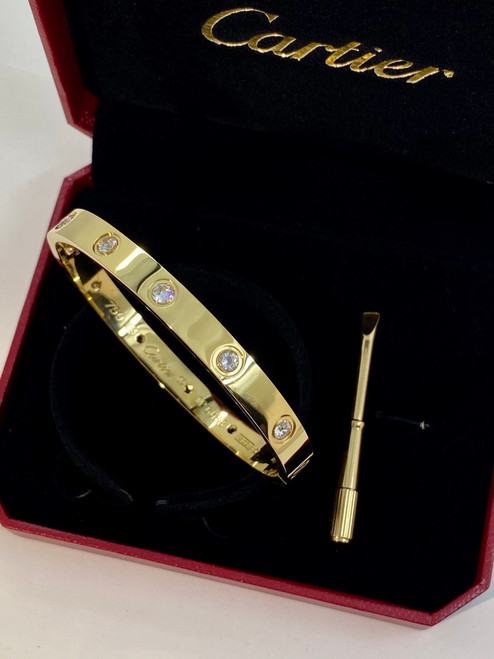 4 diamonds love bracelet