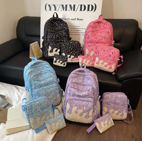 Stop backpack set with lunchbox