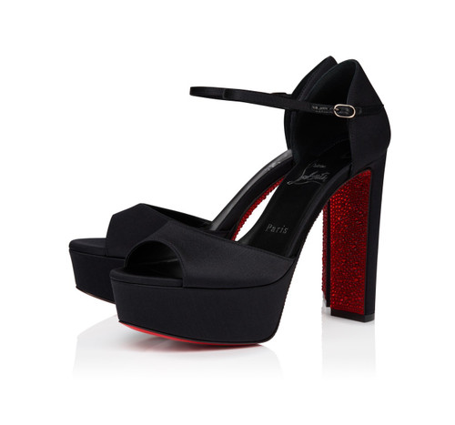 Red dazzled CLB heels