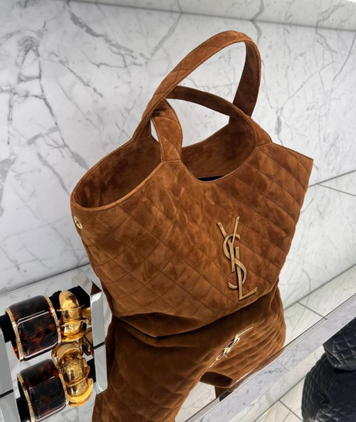Brown suede maxi