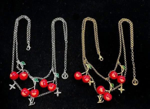 Double layer cherry necklace Double layer cherry necklace