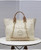Cream pearl C C tote / HQM