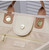 Cream pearl C C tote / HQM