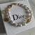 White pearl D bracelet