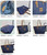 Denim m m tote bag