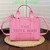 Candy pink medium tote bag