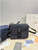 Black oblique saddle messenger bag